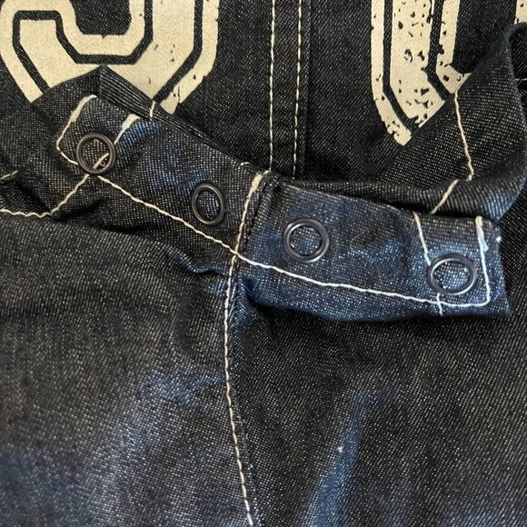 Us Polo Assn. Baby Boy One Piece Outfit Romper shorts denim 3m/6m Excellent used - Picture 2 of 9